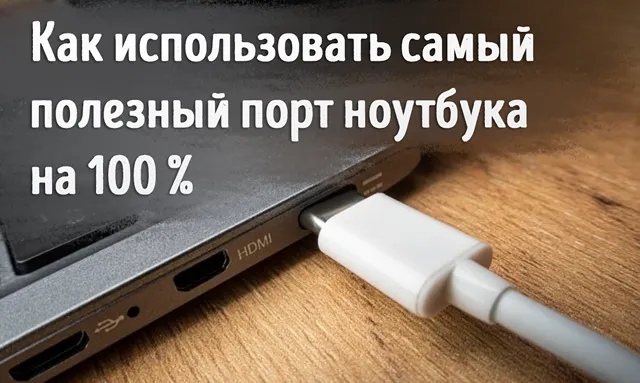 Иллюстрация к записи «Этот порт на ноутбуке может всё — а вы его игнорируете. Пора это»
