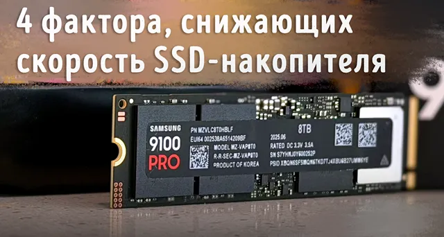 Иллюстрация к записи «4 причины, из-за которых скорость вашего NVMe SSD может снизиться вдвое»