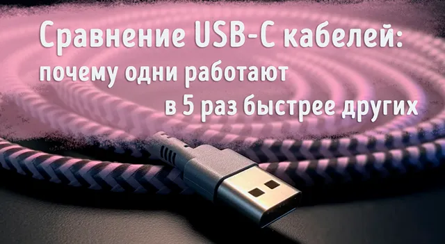 Иллюстрация к записи «Вы используете USB‑C неправильно — и это снижает скорость ваших»
